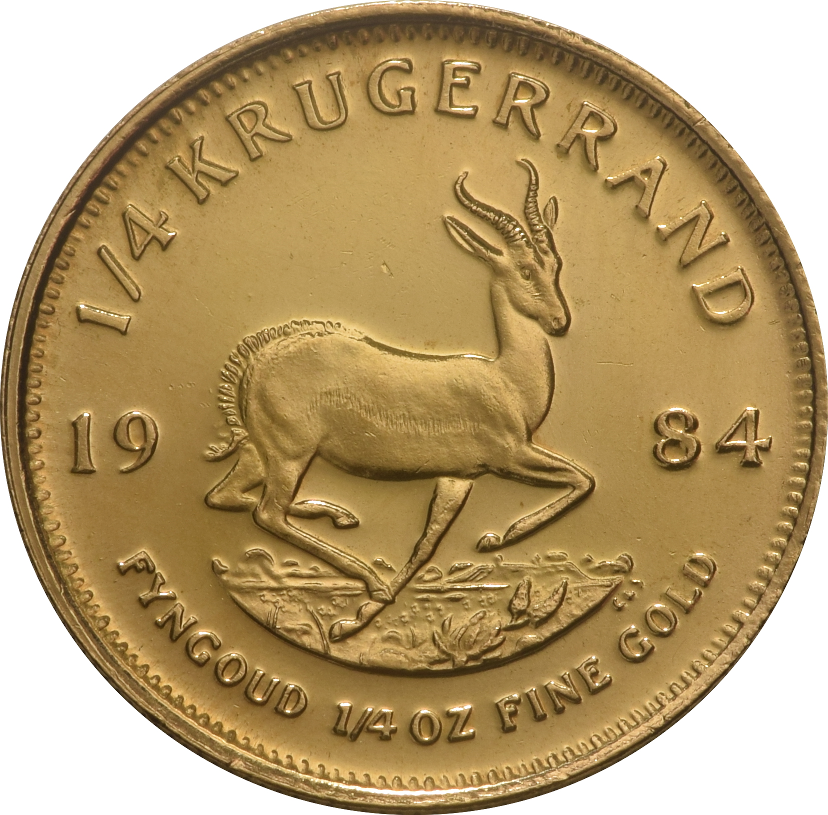 1984 1/4oz Krugerrand Gold Coin