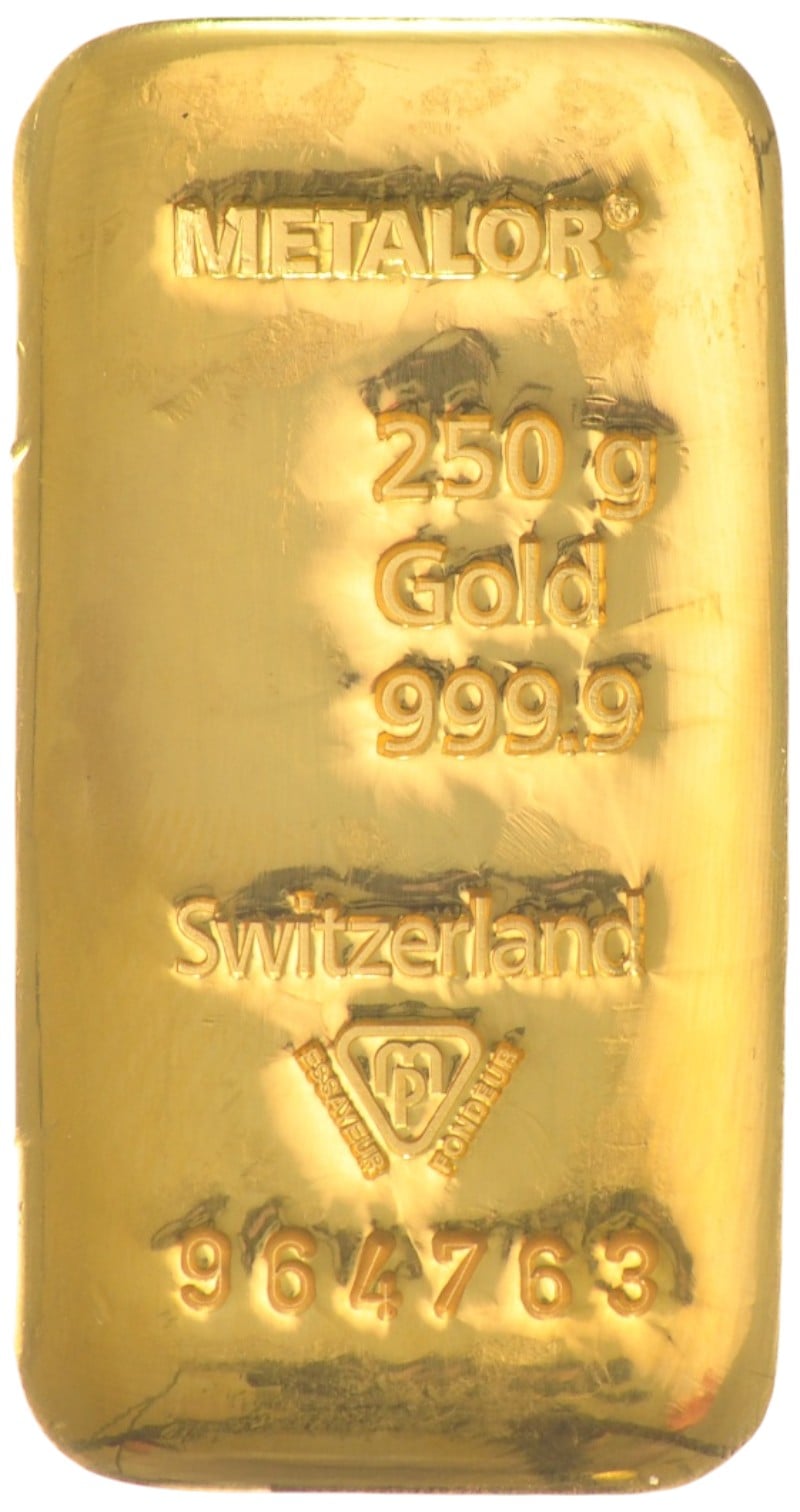 250g Gold Bar Metalor